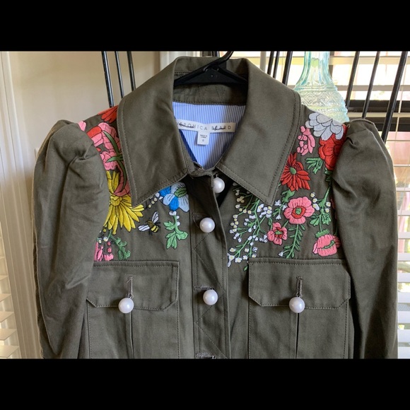 veronica beard embroidered jacket